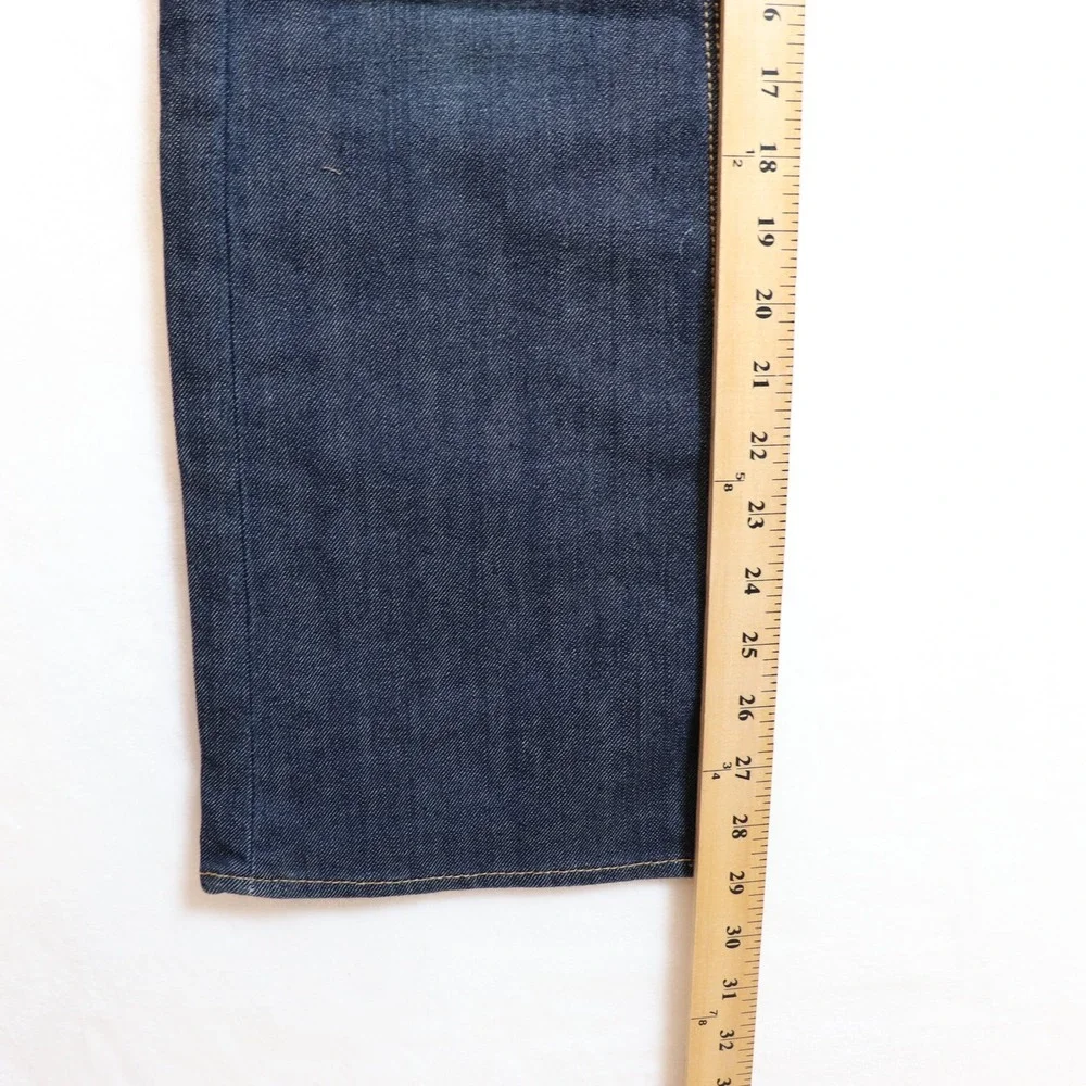 NY&C Dark Wash Low‎ Rise Curvy Bootcut Jeans 8 Petite